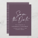 Search for purple wedding save the dates Script