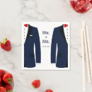Search for gay wedding napkins Mr and mr