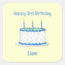 Search for 3rd birthday stickers Boy