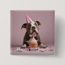 Search for dog birthday badges Girly