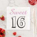 Search for sweet 16 napkins 16th birthday