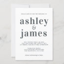 Search for white typography wedding invitations Contemporary