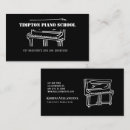 Search for piano business cards School