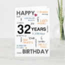 Search for 32 birthday cards Happy 32nd birthday