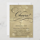 Search for champagne engagement party invitations Black and gold