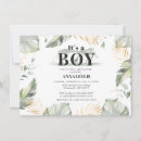 Search for palm leaves baby shower invitations Jungle