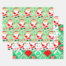 Search for christmas fishing wrapping paper Santa fisherman