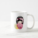 Search for japanese girl mugs Kokeshi