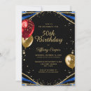 Search for red and gold 50th birthday invitations Celebration