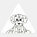 Search for animal triangle stickers Dog