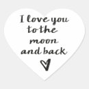 Search for love you to the moon stickers Heart