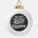 Search for sarcastic christmas tree decorations Adult humour