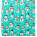 Search for snowman shower curtains Christmas pattern