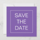 Search for purple wedding save the dates Simple