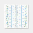 Search for vintage blue white floral napkins Botanical