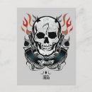 Search for flaming skull postcards Tattoo