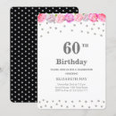 Search for white diamond birthday invitations Floral