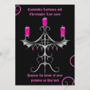Search for candelabra invitations Spooky