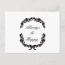 Search for happy quote postcards Black