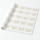 Search for quinceanera wrapping paper Gold