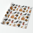 Search for vintage halloween wrapping paper Crow
