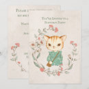 Search for cute kitty and invitations Girl
