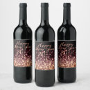 Search for happy new year wine labels Glitter