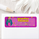 Search for purple owl return address labels Teal