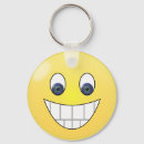 Search for smiling face key rings Blue