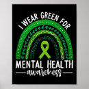 Search for mental health ribbon posters Bipolar
