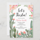 Search for floral fiesta bridal shower invitations Succulent