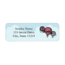 Search for hot air balloon return address labels Boy