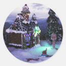 Search for winter snow scene stickers White christmas