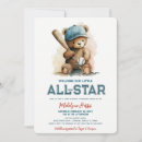 Search for sports baby boy shower invitations Little all star