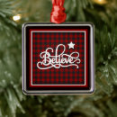Search for believe christmas tree decorations Red