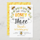Search for honey bee birthday invitations A sweet little bee
