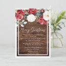 Search for wood christmas invitations Red