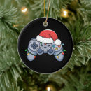 Search for gamer christmas tree decorations Santa