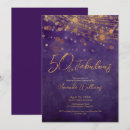 Search for 50 and fabulous invitations Purple