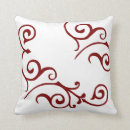 Search for crimson red cushions White