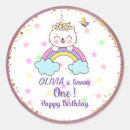 Search for unicorn 1st birthday stickers Baby shower