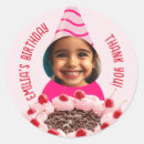 Search for pink birthday cake stickers Thank you