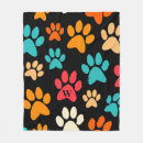 Search for paw print blankets Dog lover