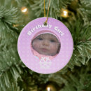 Search for baby girl first christmas tree decorations Snowflake