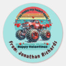 Search for monster truck stickers Red