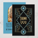 Search for art deco wedding thank you cards Roaring twenties