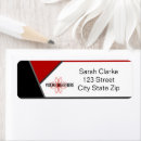 Search for real estate business return address labels Red
