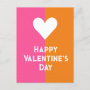Search for modern happy valentines day postcards Heart