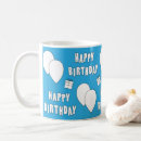 Search for blue balloon mugs Illustration