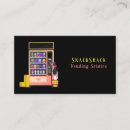 Search for vending machine business cards Food